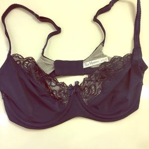 Le Mystere Size 32DD (32E) Lace unlined Demi Bra